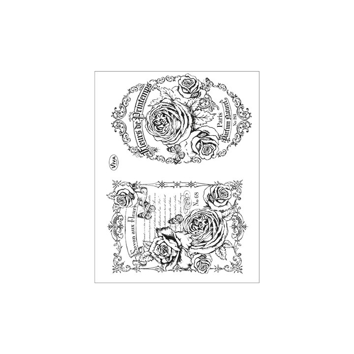(4003 096 00)Clear stamps Fleurs de Printemps