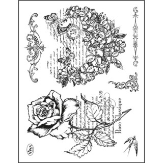 (4003 097 00)Clear stamps Blumenherz & Rose