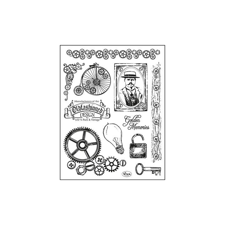 (4003 098 00)Clear stamps Oldfashioned Design