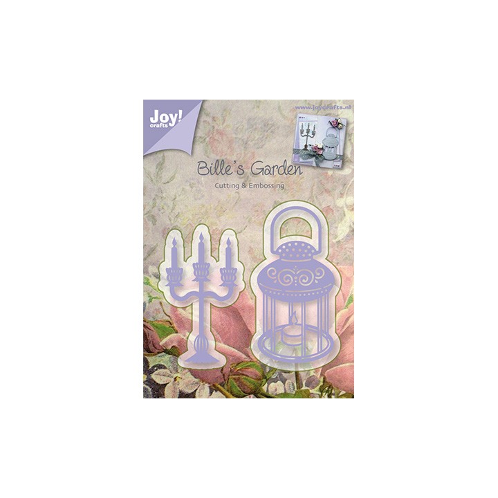 (6002/0377)Cutting & Embossing stencil kandelaar en lamp