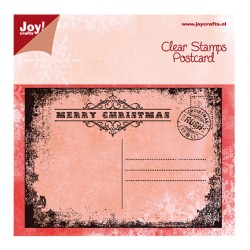 (6410/0113)Clear stamp Christmas card