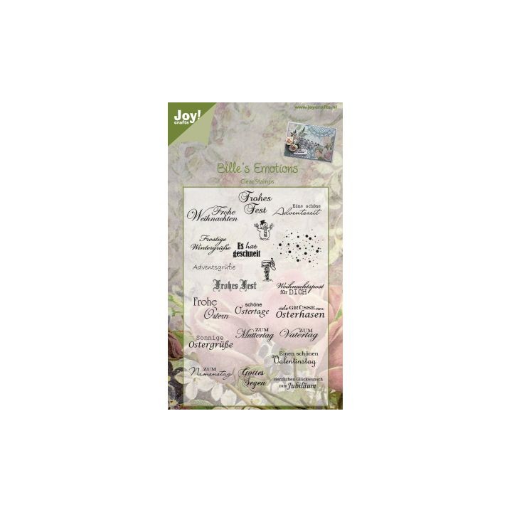 (6410/0119)Clear stamp Frohe Weihnachten