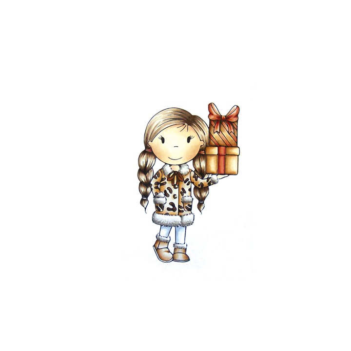 (PND70027)Paper Nest Dolls Animal Print Christmas