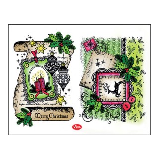 (4003 090 00)Clear stamps Schriftrolle Merry Christmas