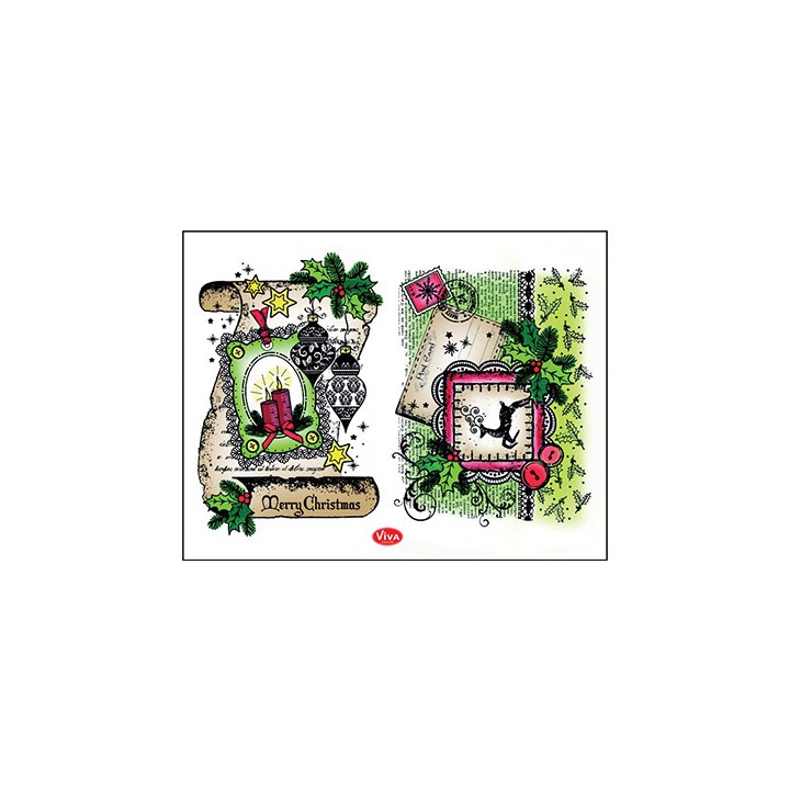 (4003 090 00)Clear stamps Schriftrolle Merry Christmas