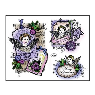 (4003 093 00)Clear stamps Christmas Angels