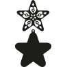 (CR1284)Craftables stencil filigree star