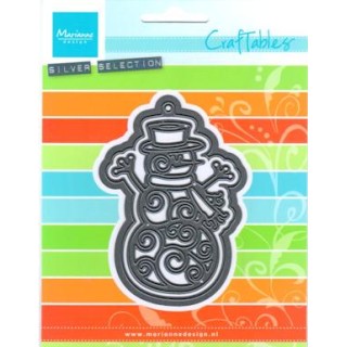 (CR1285)Craftables stencil Filigree Snowman