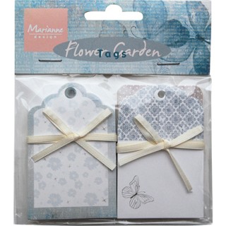 (JU0928)Marianne Design Flower garden (tags)