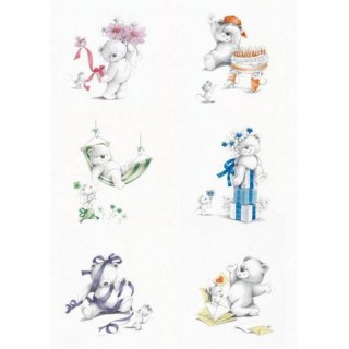 Pergamano vellum colourful bears