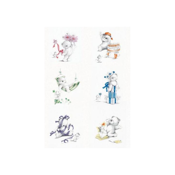 Pergamano vellum colourful bears