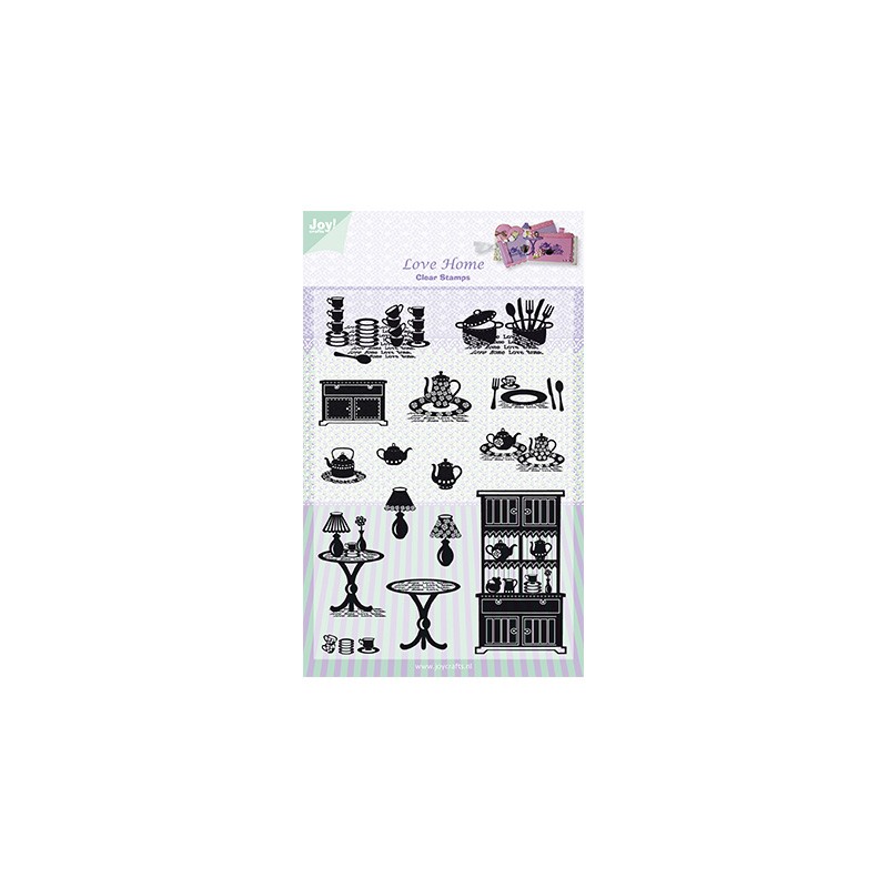 (6410/0318)Clear stamp Love Home