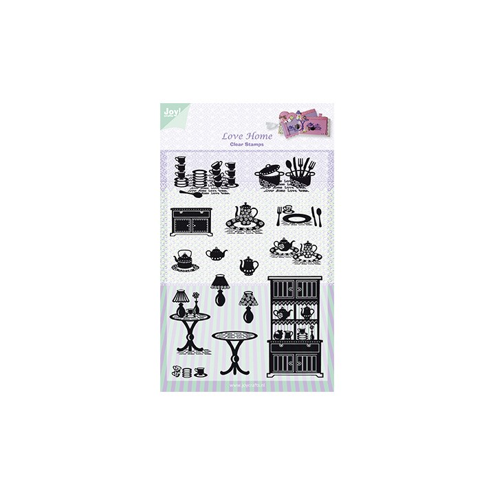 (6410/0318)Clear stamp Love Home
