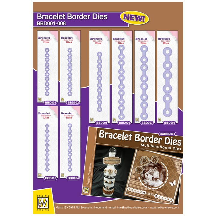 (BBD008)Nellie's Bracelet Border Die round jumbo