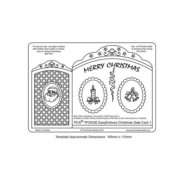 (TP3333E)EMBOSSING EasyEmboss Christmas Gate Card - 1