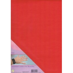 (ILFB006)Nellie`s Choice A4 imitation leather sheet red