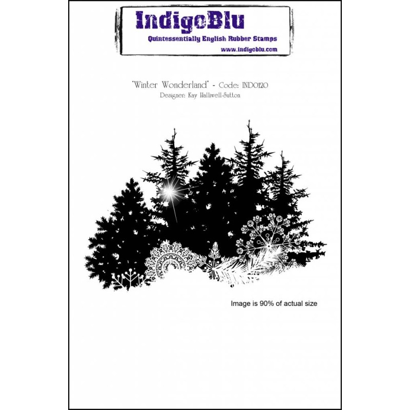 (IND0120)IndigoBlu Winter Wonderland A6 Rubber Stamp