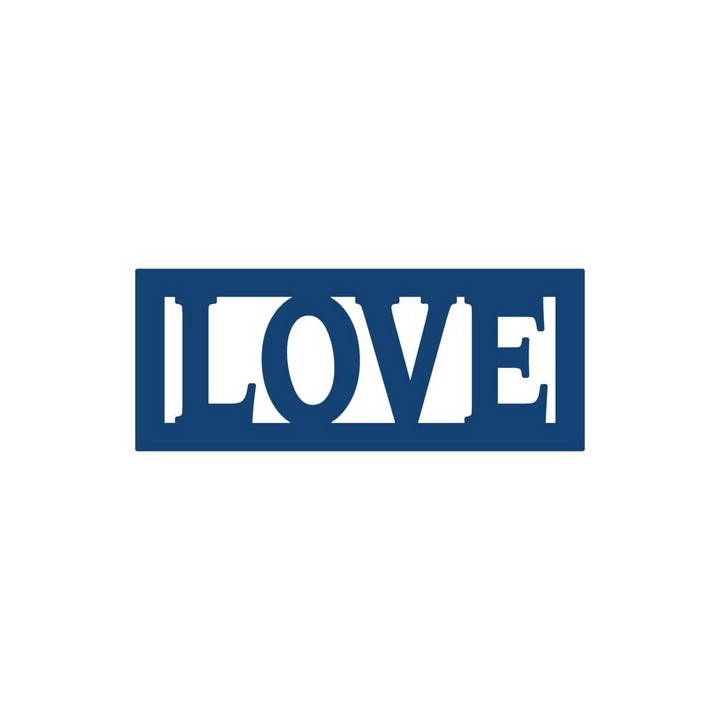 (DX03)Tattered Lace Mini Love Plaque