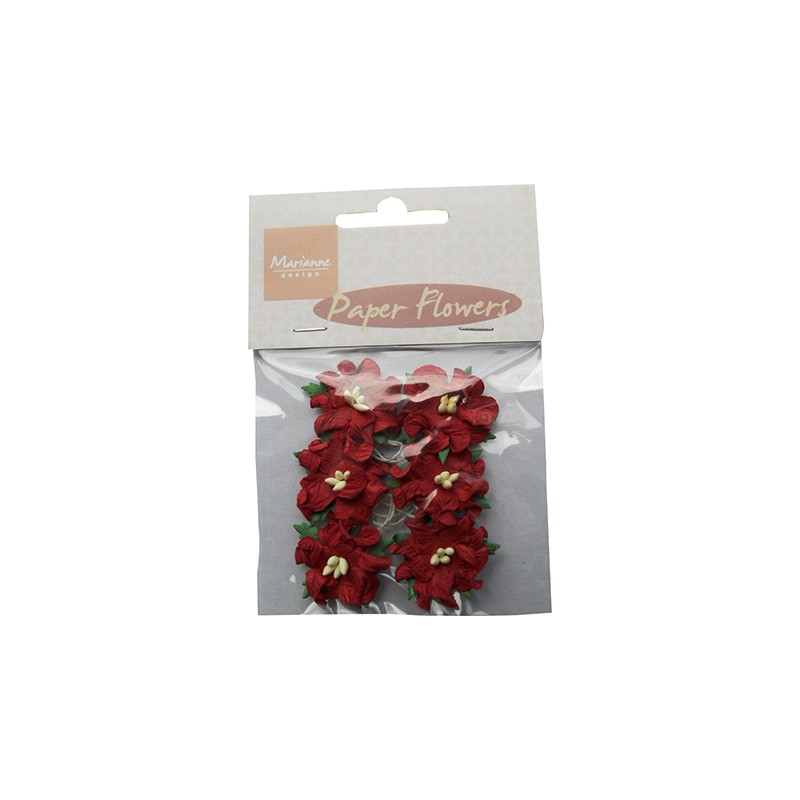 (RB2227)Paper Flowers Red