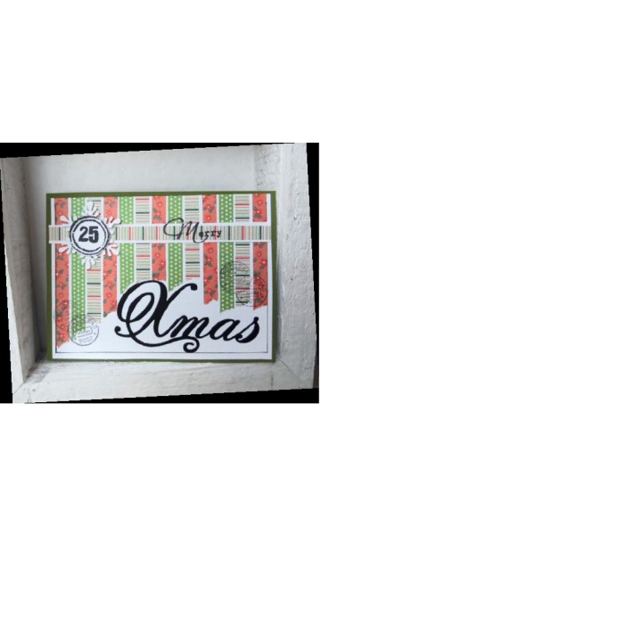 (PT2320)Paper Tape - Christmas Stripes