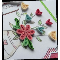 (FG2461)Marianne Design Quilling Clearstamps Flowers