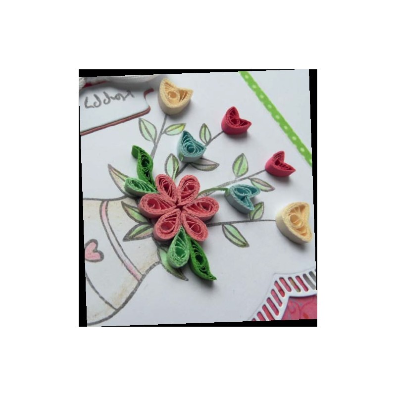 Marianne Design QUILLING Papers GREEN  6 Colours FG2436 REDUCED 