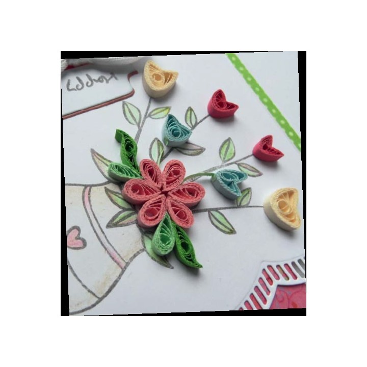 (FG2461)Marianne Design Quilling Clearstamps Flowers