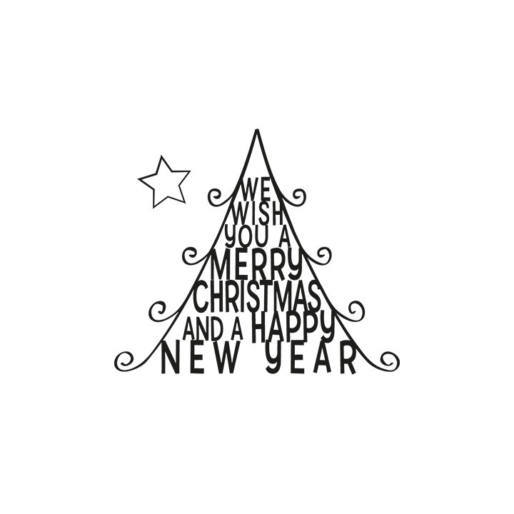 (FG2463)Marianne Design Quilling Clearstamps Christmas Tree
