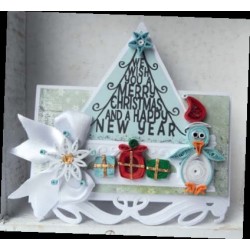 (FG2463)Marianne Design Quilling Clearstamps Christmas Tree