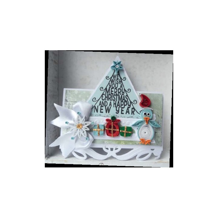 (FG2463)Marianne Design Quilling Clearstamps Christmas Tree
