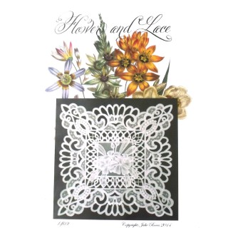 (JR1402)Julie Roces Flowers and Lace Series No 2