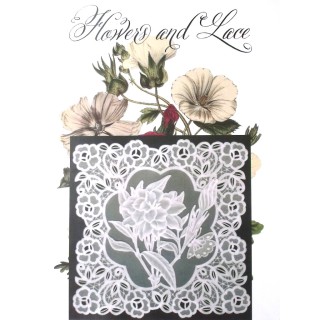 (JR1405)Julie Roces Flowers and Lace Series No 5