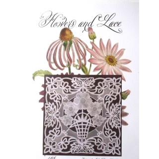 (JR1406)Julie Roces Flowers and Lace Series No 6