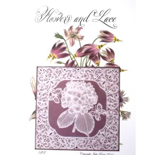 (JR1407)Julie Roces Flowers and Lace Series No 7