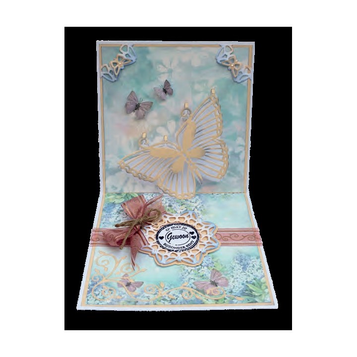 (6003/2013)Cutting & Embossing stencil vlinder