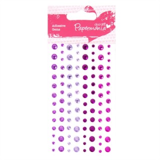 (PMA-351417)Adhesive strass - 104pcs - Pink