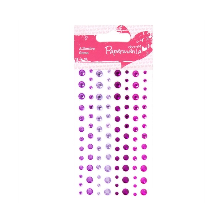 (PMA-351417)Adhesive strass - 104pcs - Pink