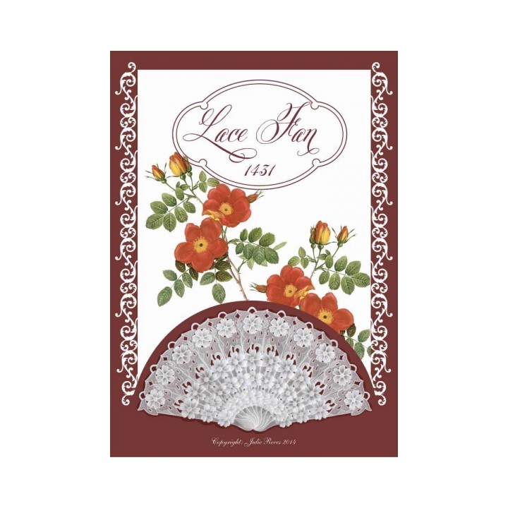 (JR1431)Julie Roces Lace Fan serie No 1