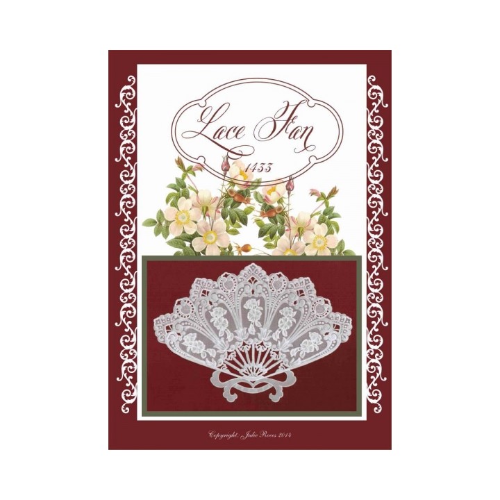 (JR1433)Julie Roces Lace Fan serie No 3