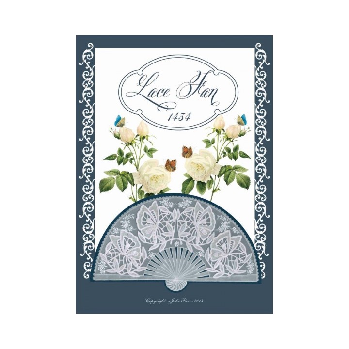 (JR1434)Julie Roces Lace Fan serie No 4