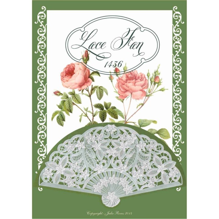 (JR1436)Julie Roces Lace Fan serie No 6