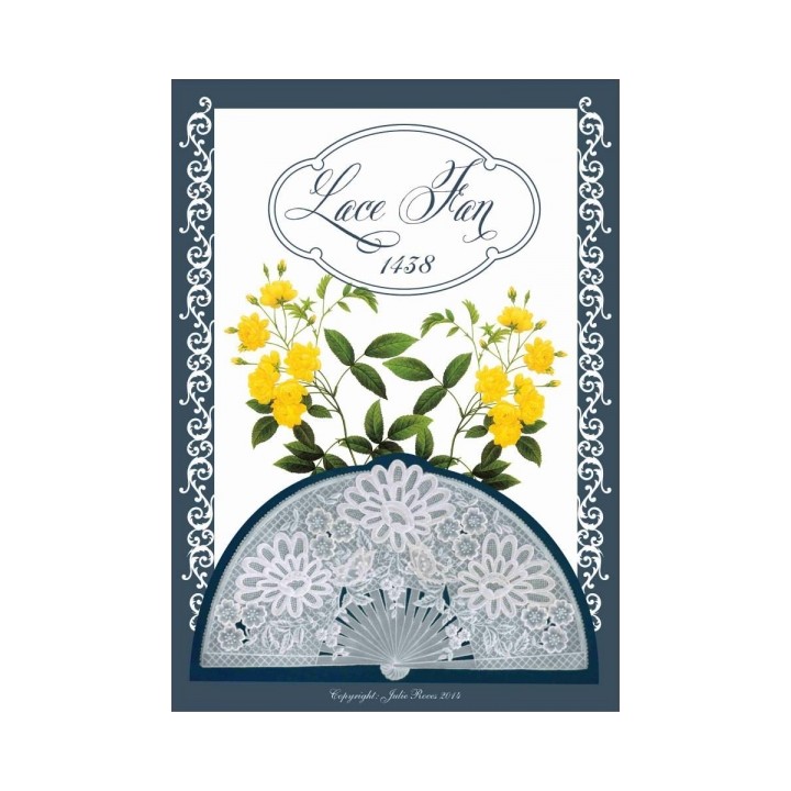 (JR1438)Julie Roces Lace Fan serie No 8