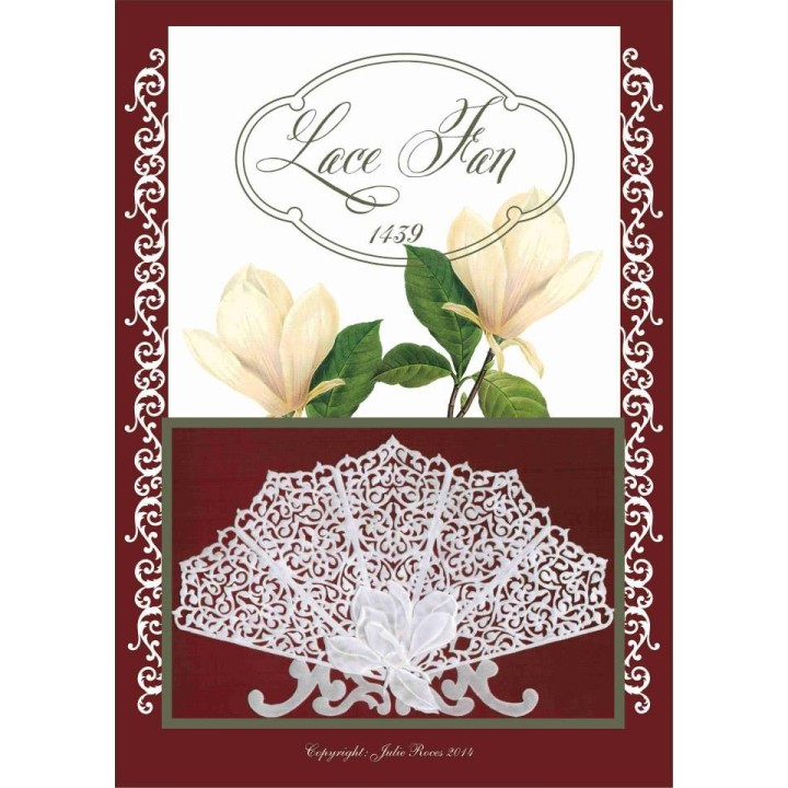 (JR1439)Julie Roces Lace Fan serie No 9