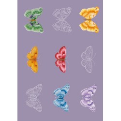 Pergamano vellum Schmetterlinge (5B) (62578)
