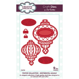 (CED3012)Craft Dies - Sentimental Bauble