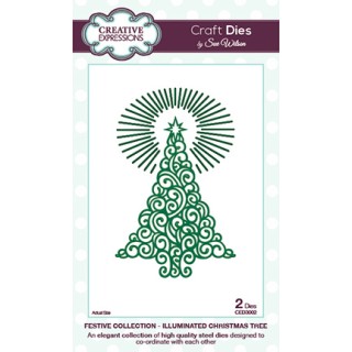 (CED3002)Craft Dies - Illuminated Christmas Tree