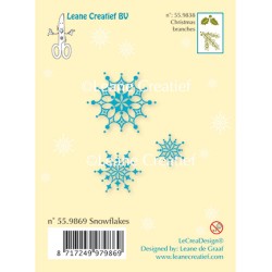 (55.9869)Clear stamp Snow flakes