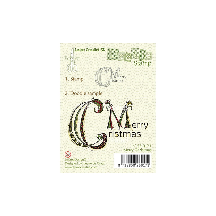 (55.0171)Doodle stamp Merry Christmas