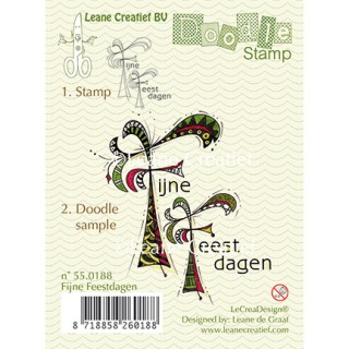 (55.0188)Doodle stamp Fijne Feestdagen