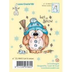 (55.9845)Clear stamp Owlie Let it snow